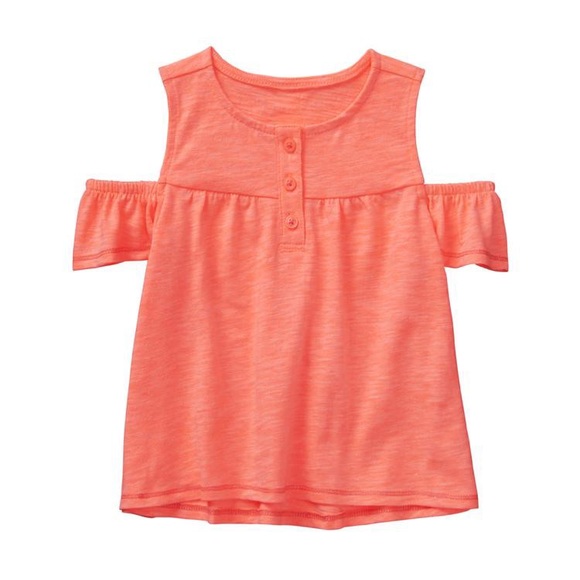 Gymboree Cold Shoulder Top Sizes 3T-5T NWT - Picture 2 of 5